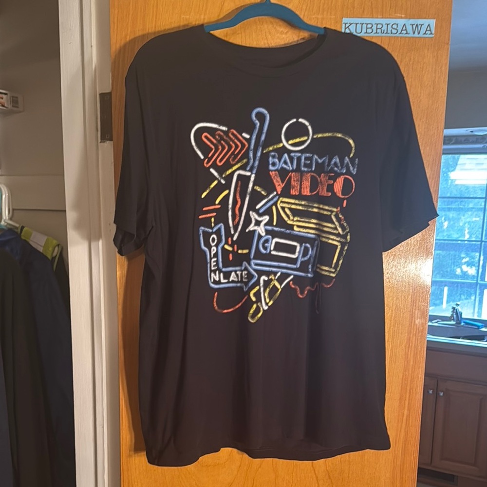 American Psycho Bateman Video Fright-Rags 2XL T-Shirt
